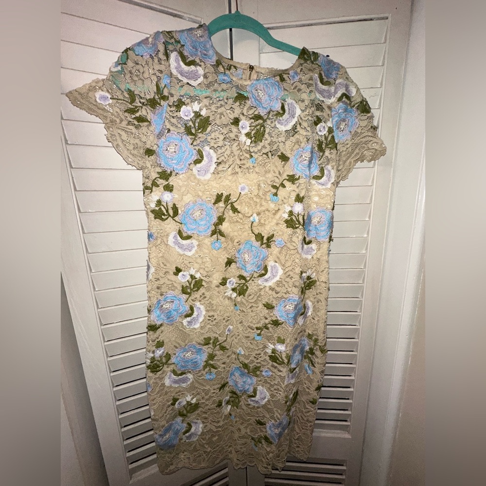 Calvin Klein Lace Floral Dress